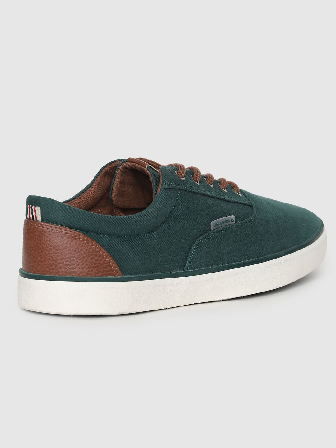 Green Contrast Lace Sneakers