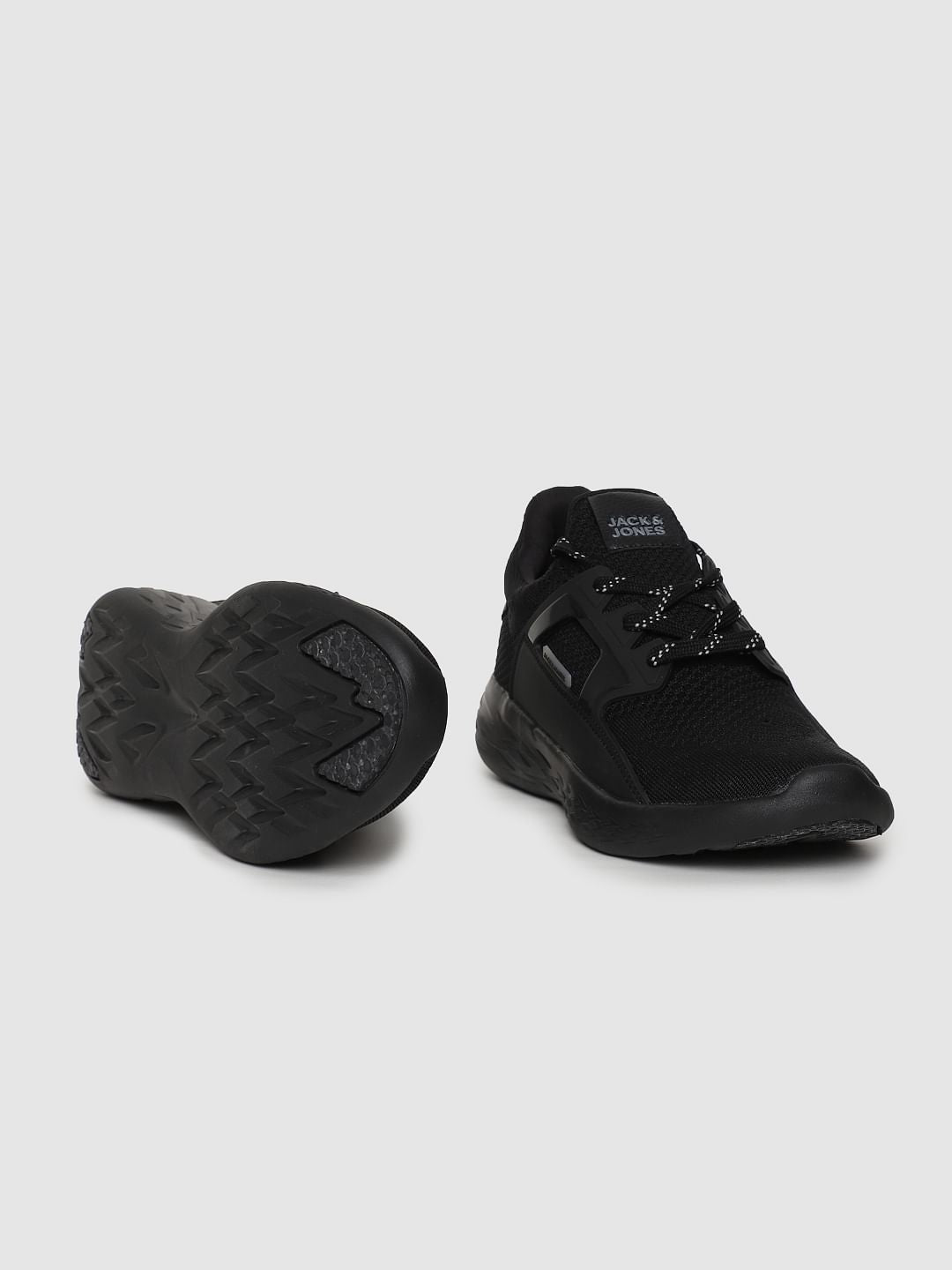 Black Mesh Detail Sneakers
