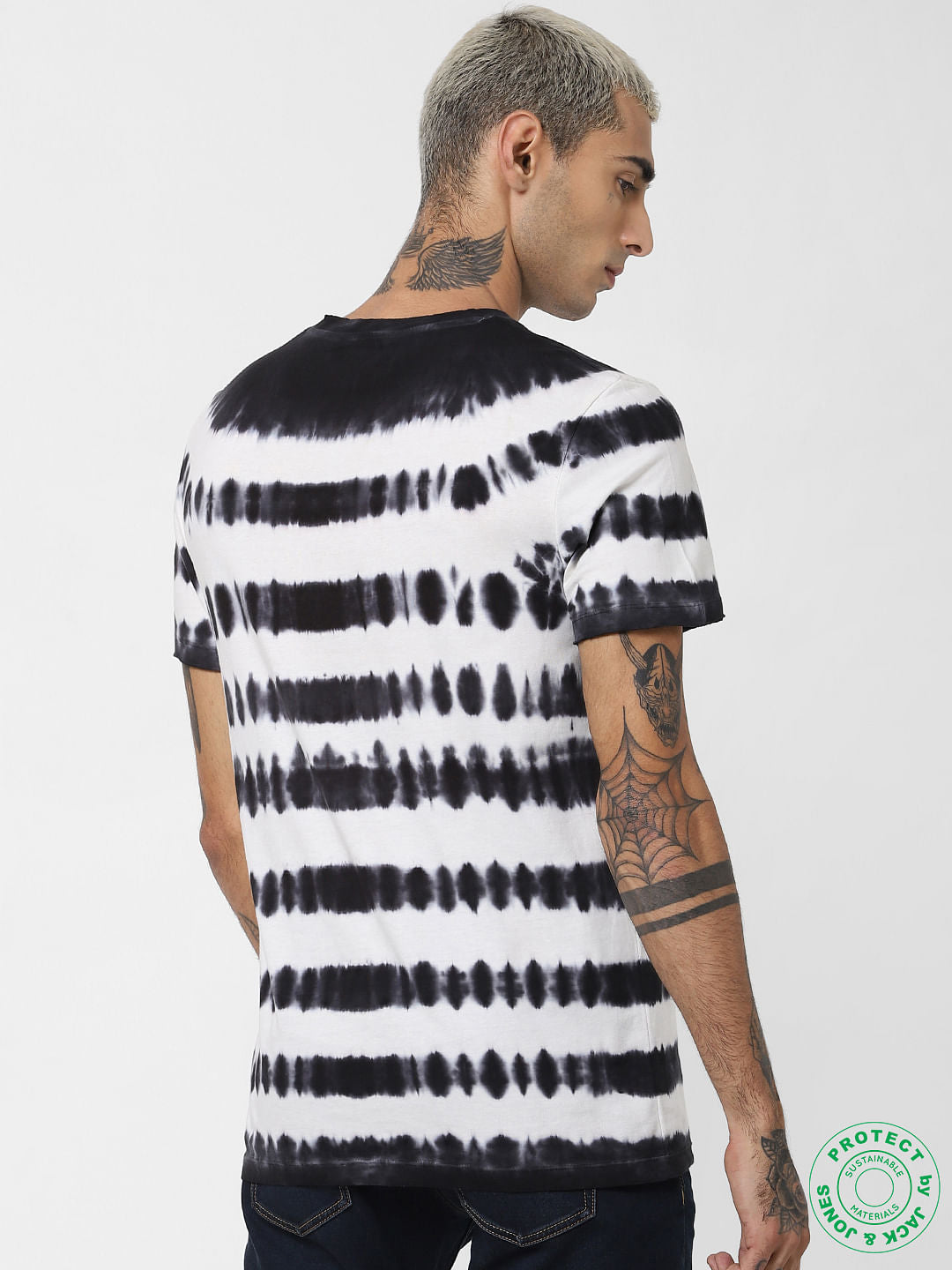 White Printed Crew Neck T-shirt