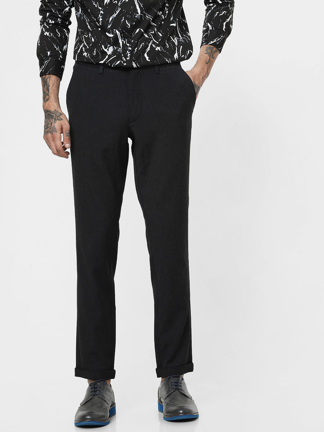 Dark Grey Slim Fit Pants