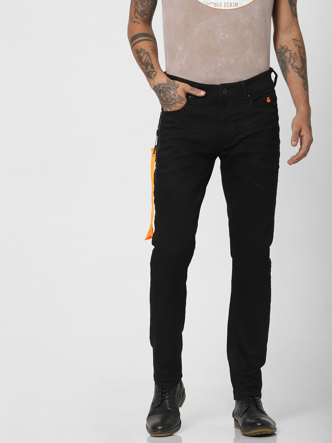 Black Anti Radiation Pocket Ben Skinny Jeans