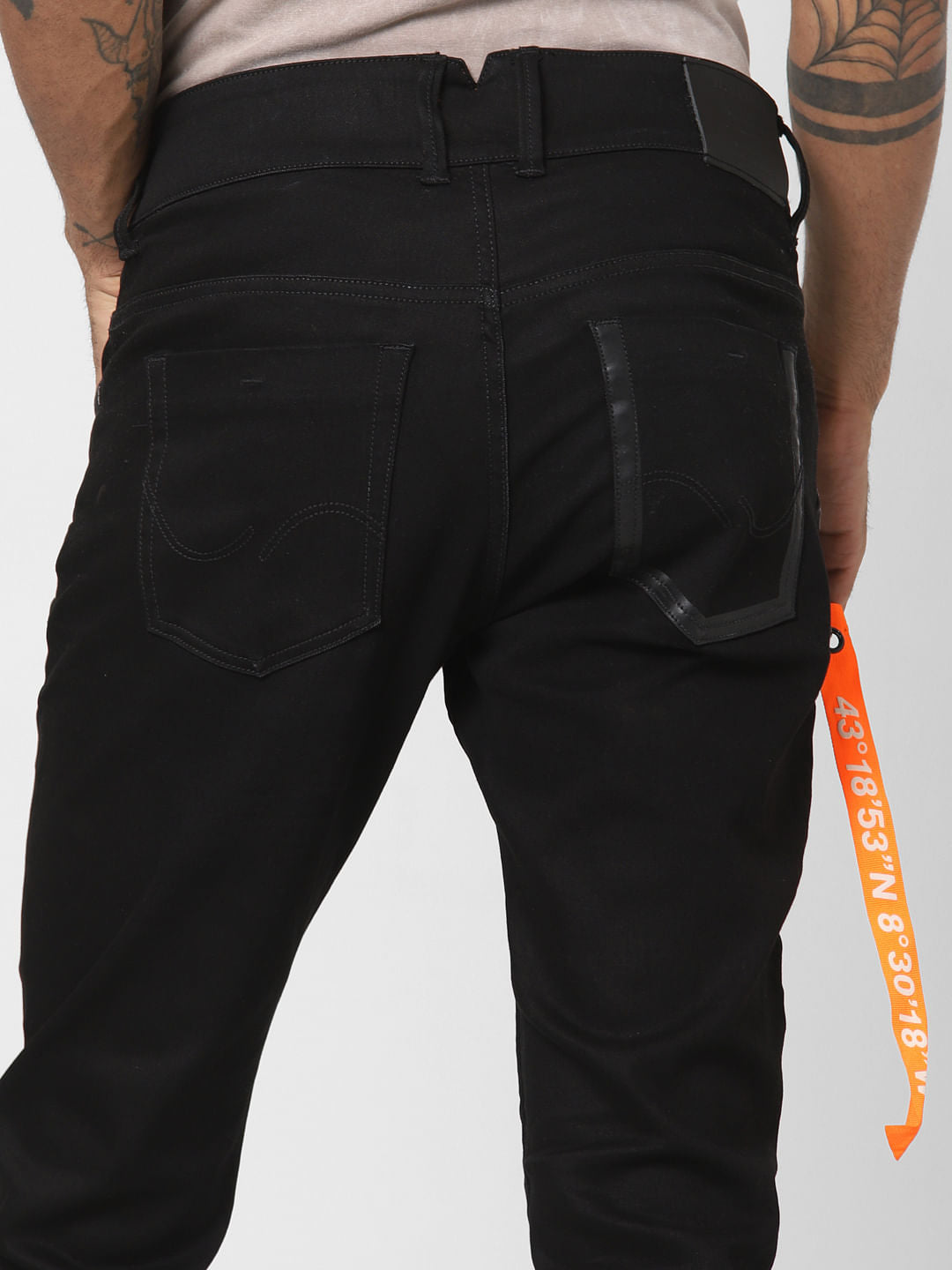 Black Anti Radiation Pocket Ben Skinny Jeans