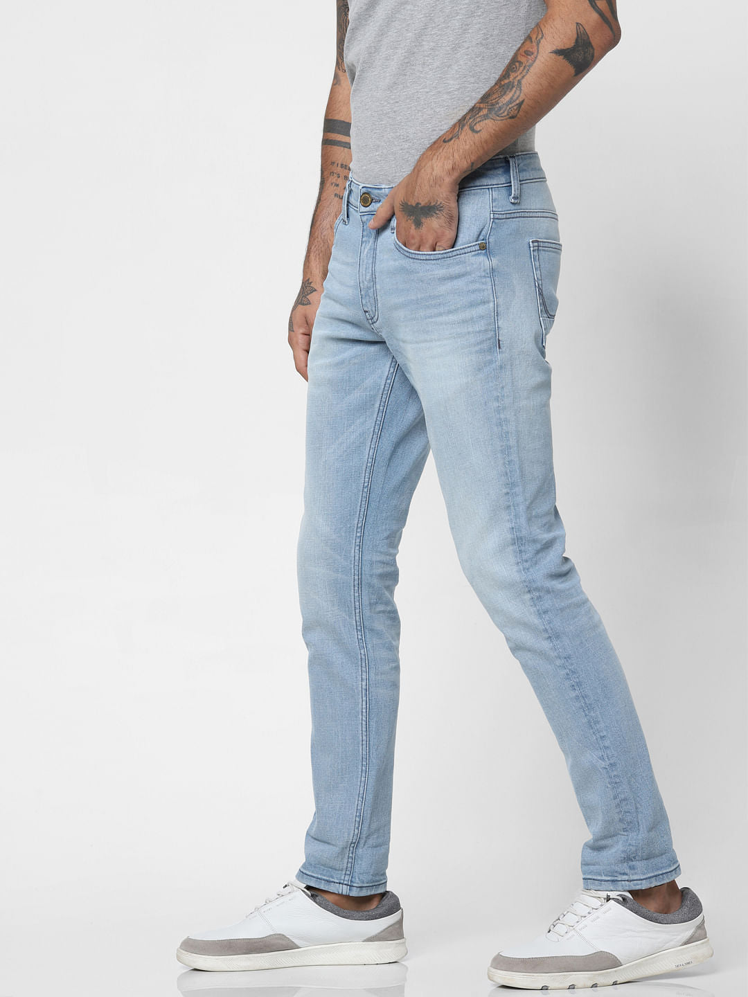 Light Blue Low Rise Glenn Slim Fit Jeans
