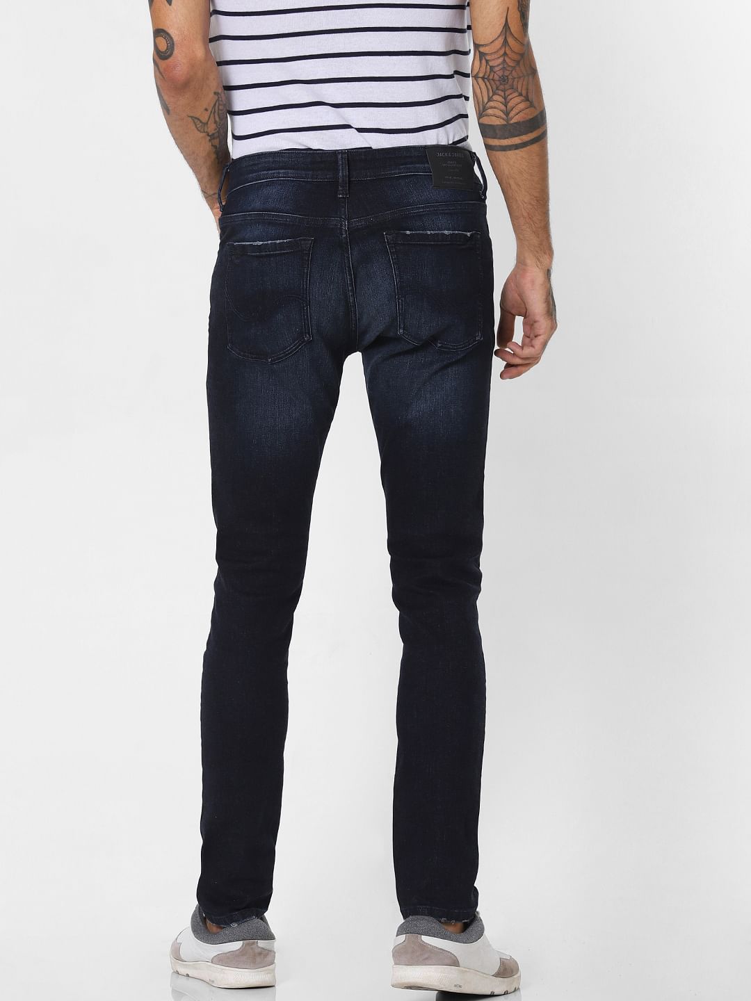 Dark Blue Low Rise Liam Skinny Fit Jeans