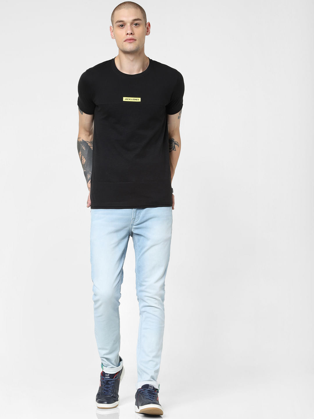 Light Blue Low Rise Liam Skinny Fit Jeans - 28/30