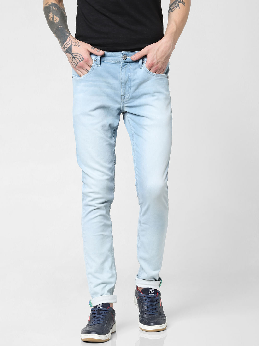 Light Blue Low Rise Liam Skinny Fit Jeans