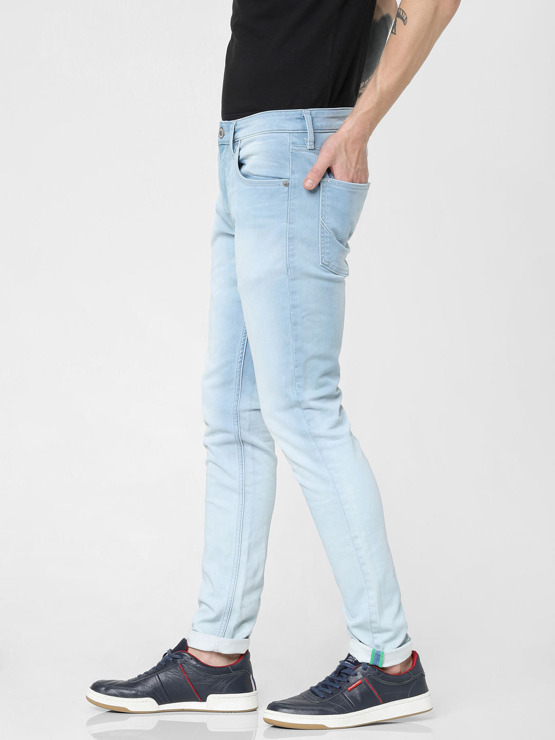 Light Blue Low Rise Liam Skinny Fit Jeans