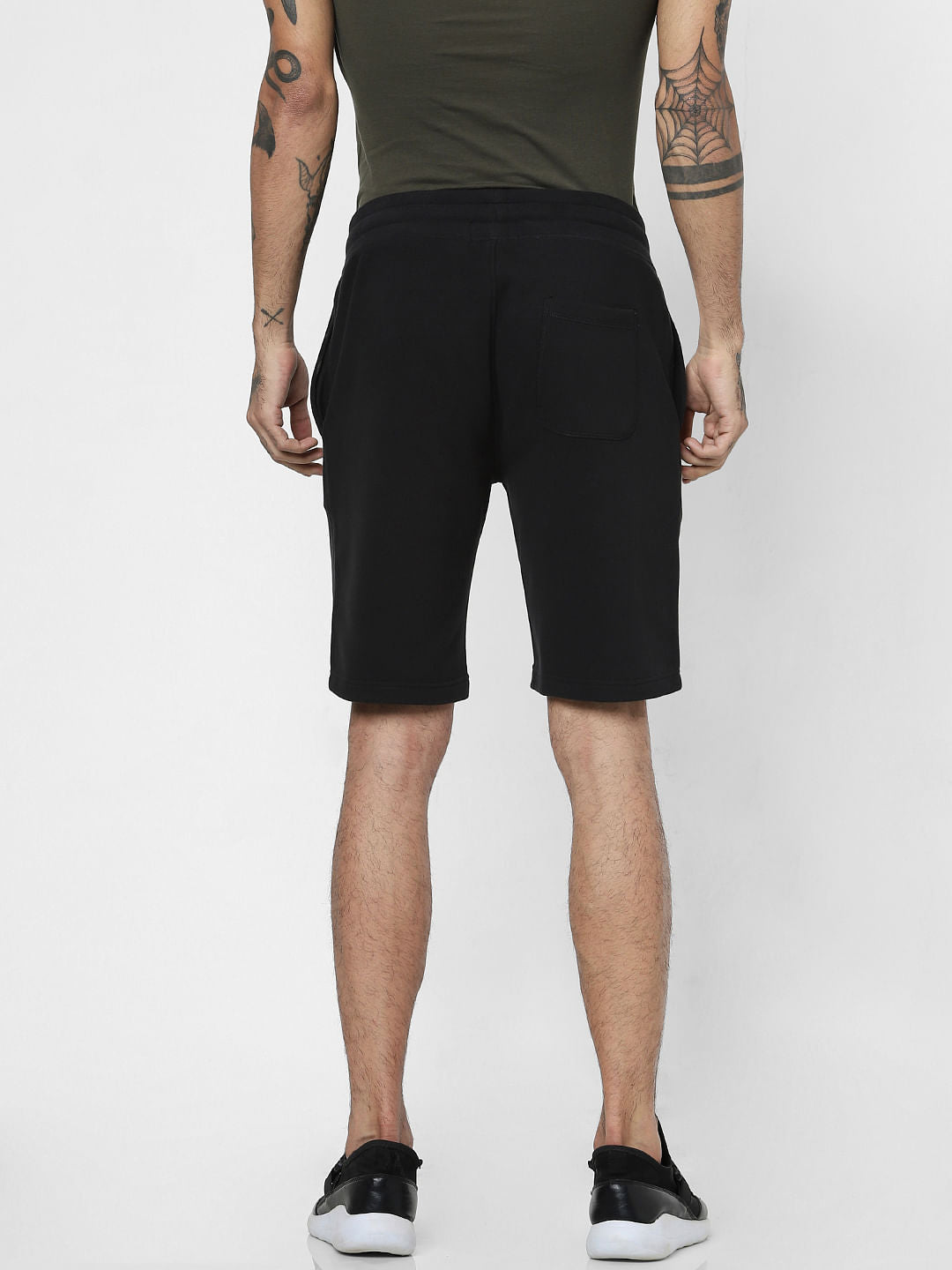 Black Drawstring Sweatshorts