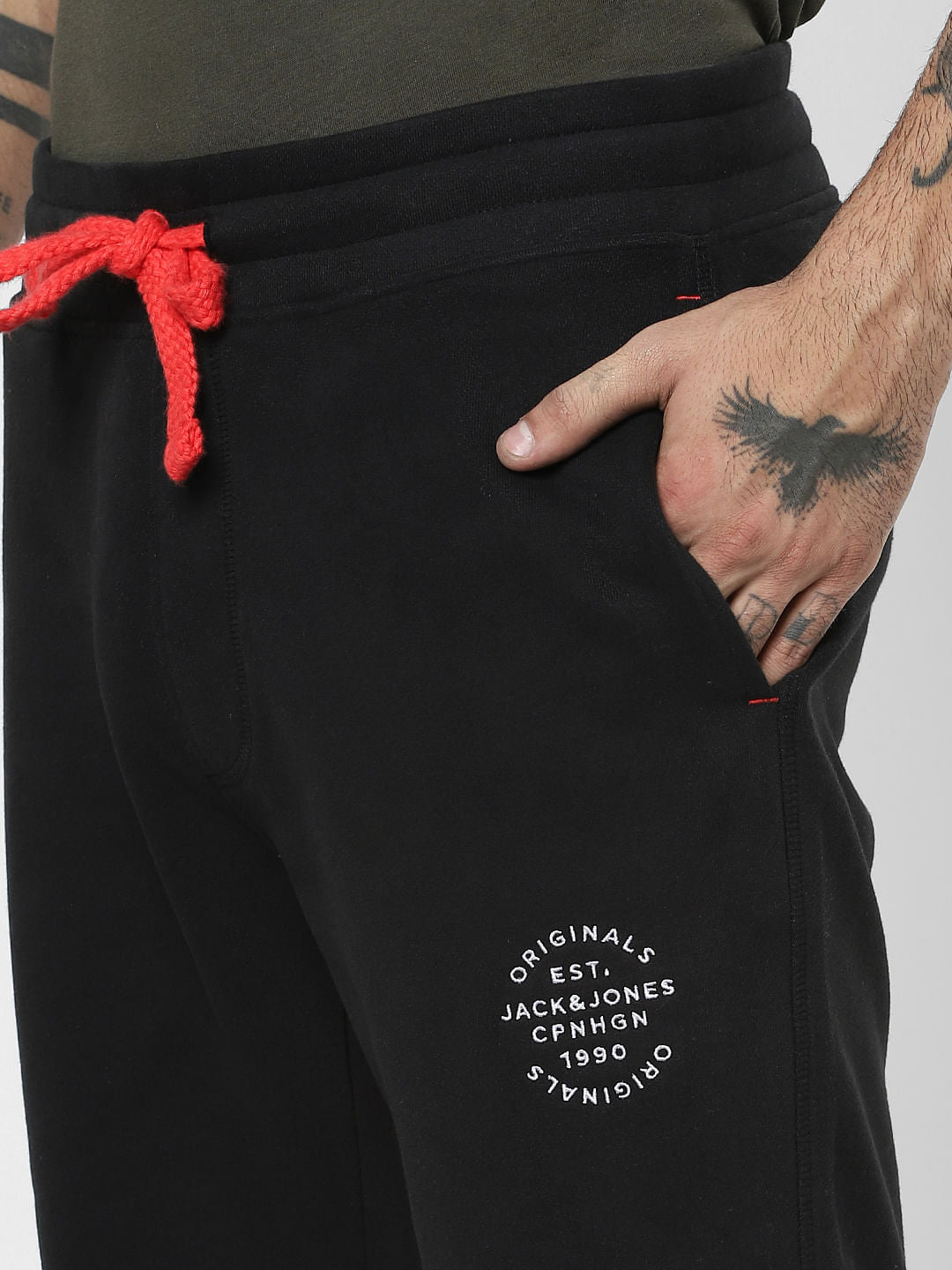 Black Drawstring Sweatshorts