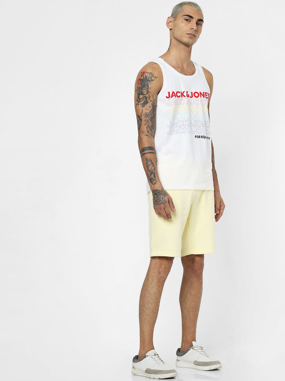 Yellow Drawstring Sweatshorts - S