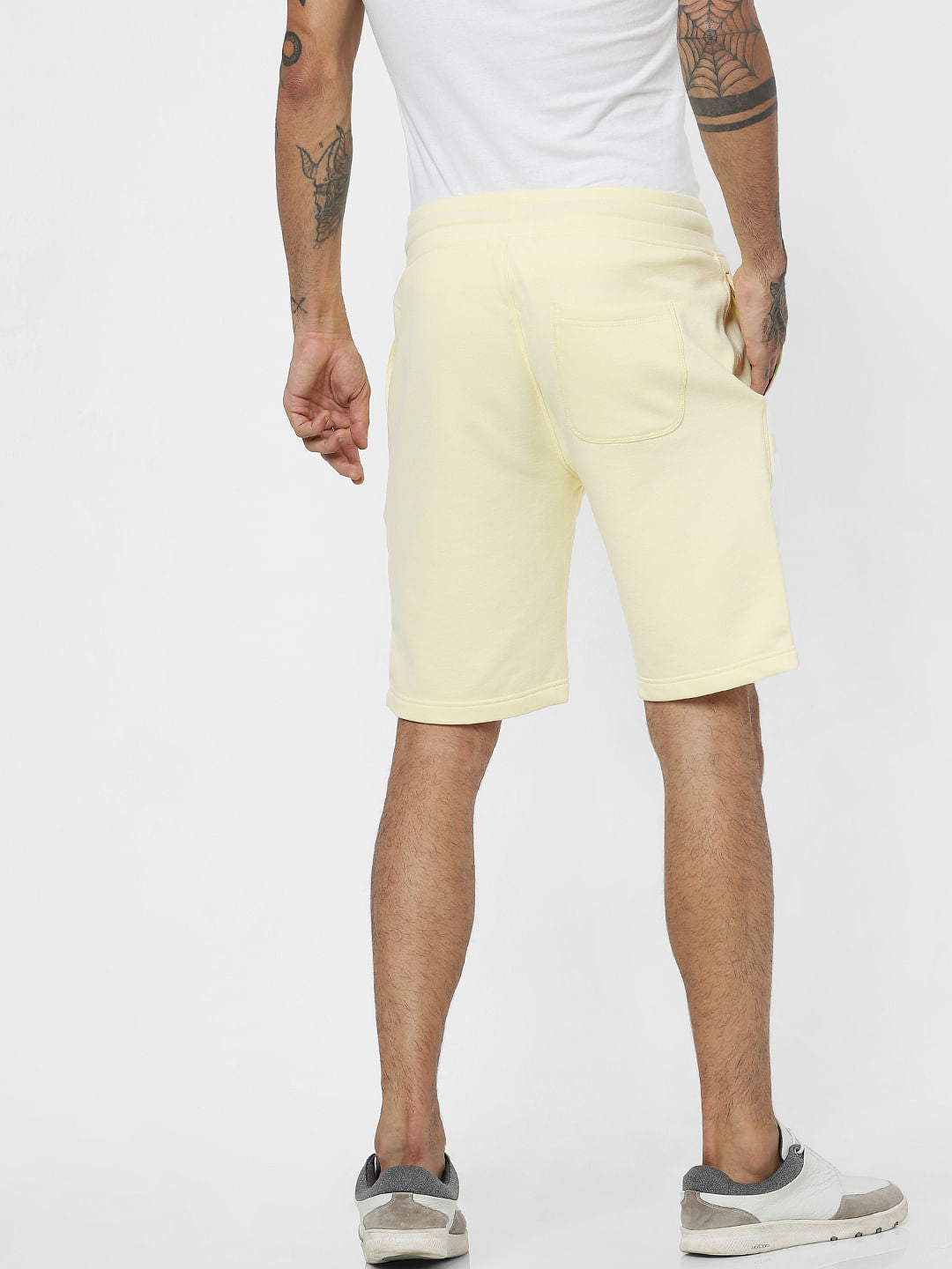 Yellow Drawstring Sweatshorts
