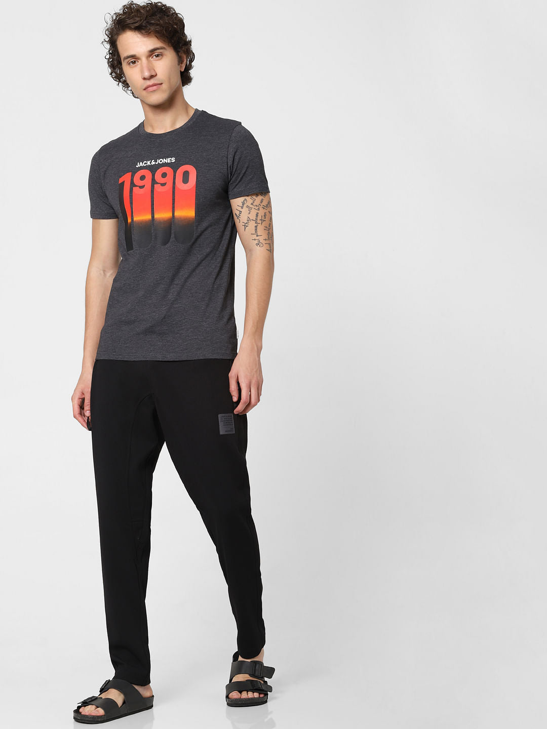 Black Mid Rise Drawstring Sweatpants - S