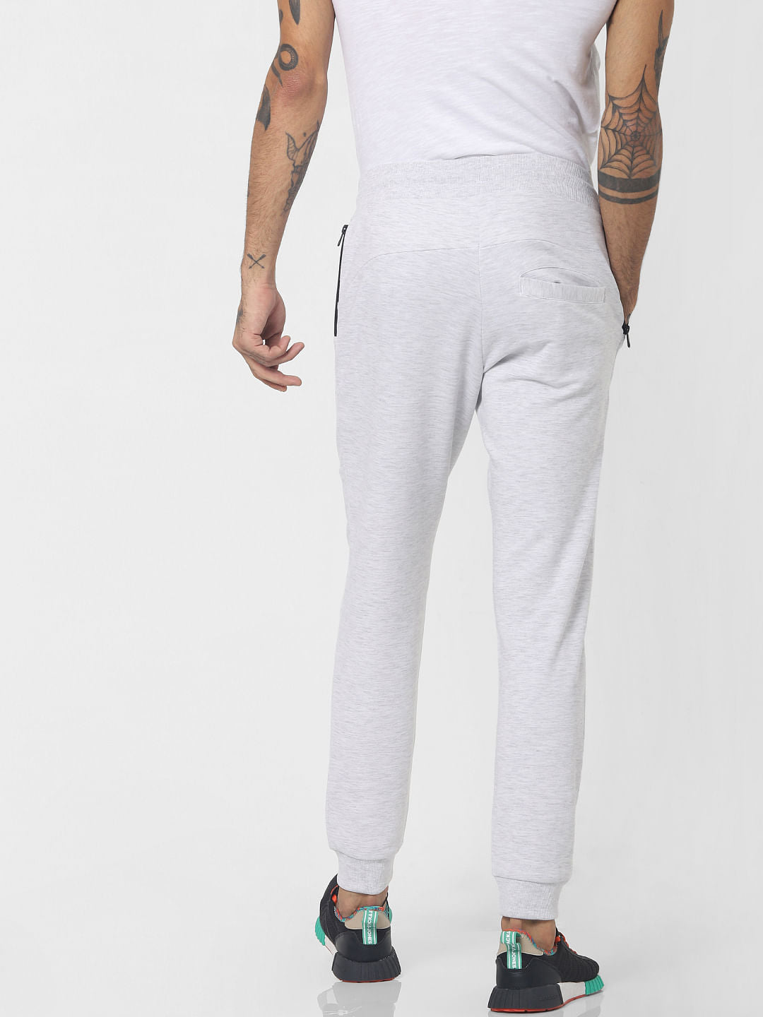 Light Grey Mid Rise Drawstring Sweatpants