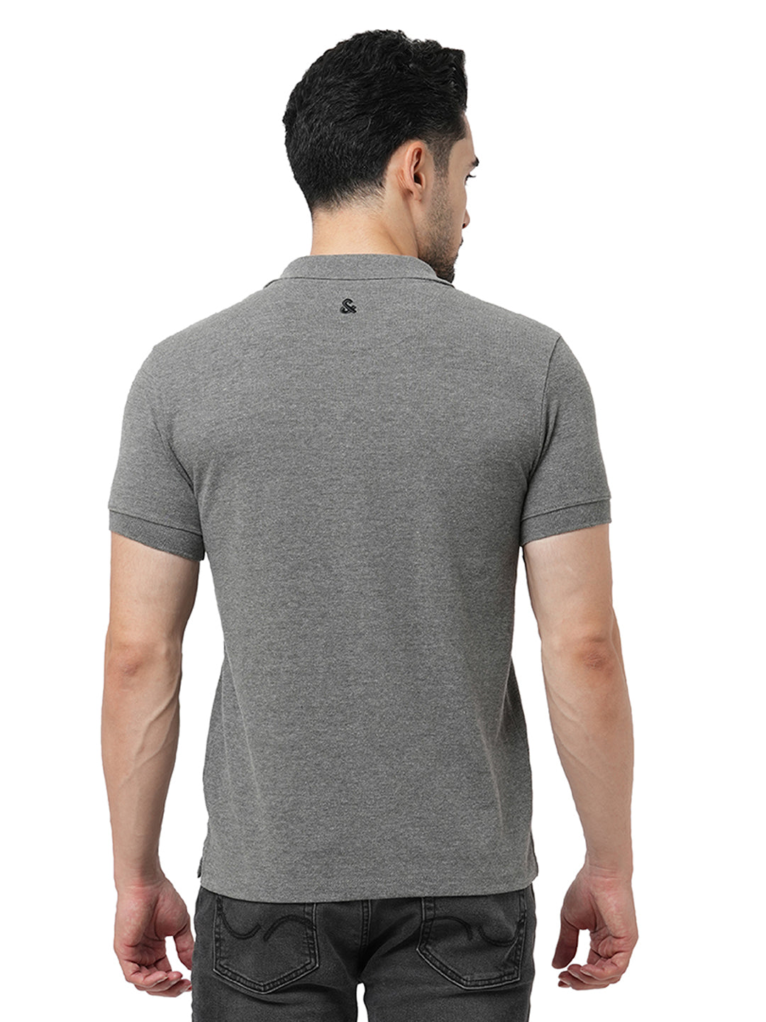 Light Grey Melange Polo