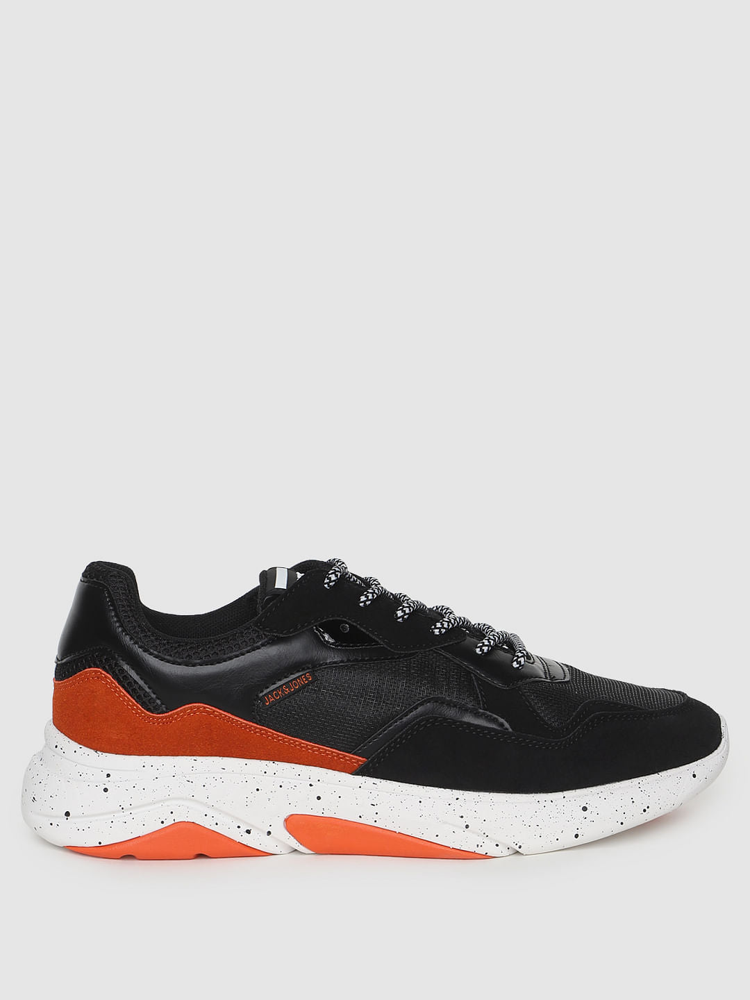 Black Contrast Detail Sneakers - 6