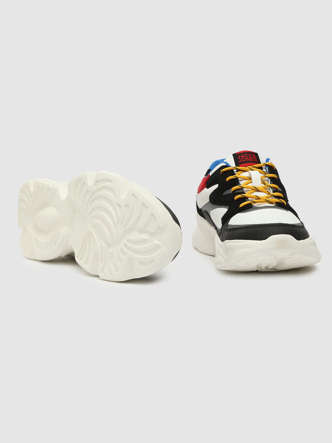 Black Colourblocked Sneakers - 6