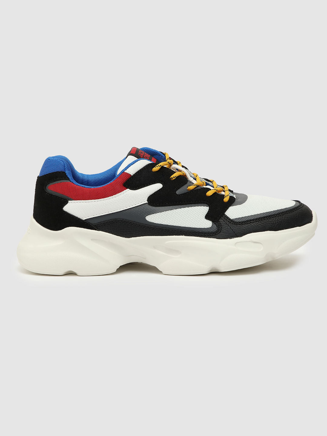 Black Colourblocked Sneakers