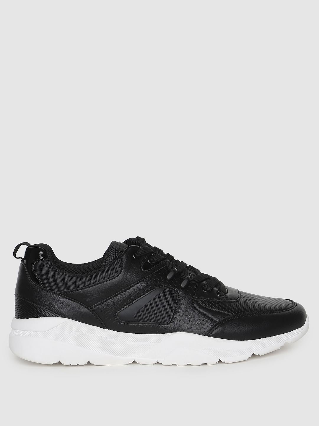 Black PU Sneakers - 6