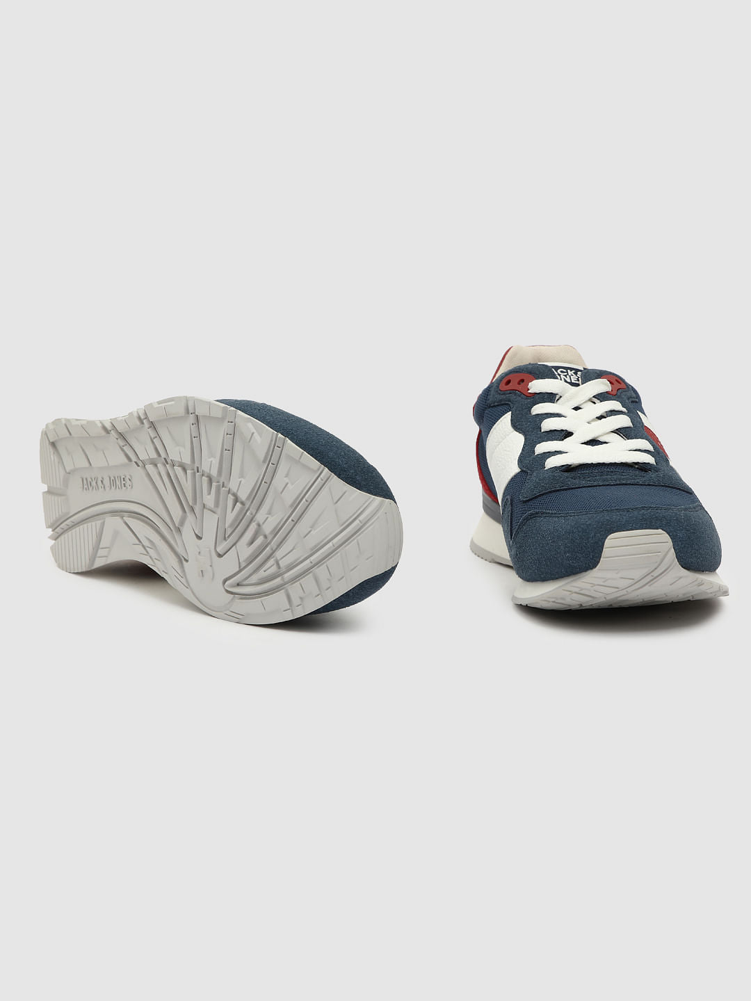 Blue Mesh Detail Sneakers - 6