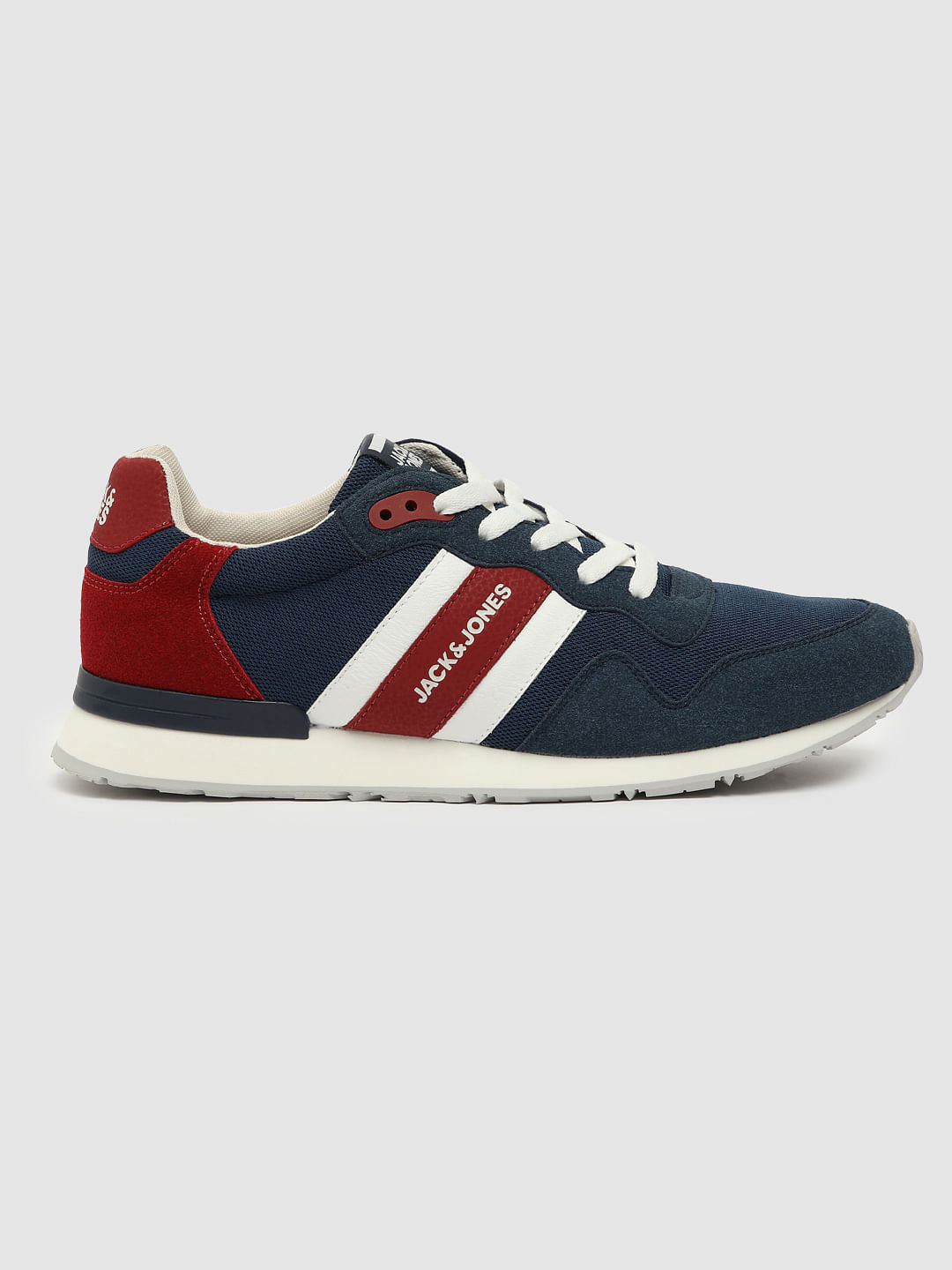 Blue Mesh Detail Sneakers