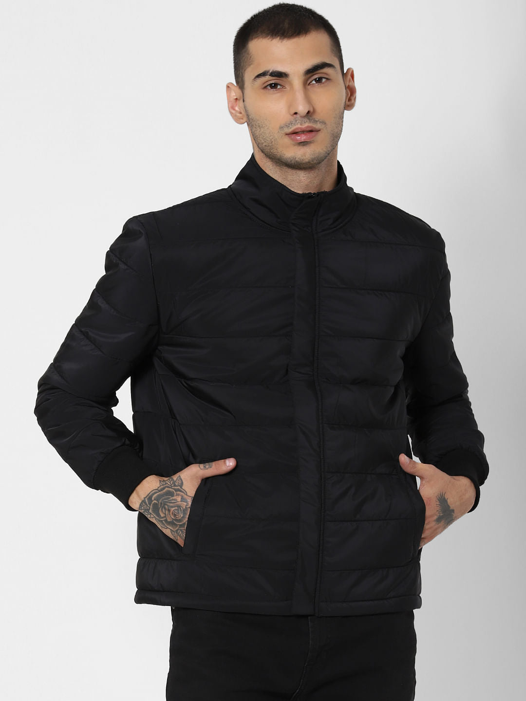 Black Puffer Jacket - XS
