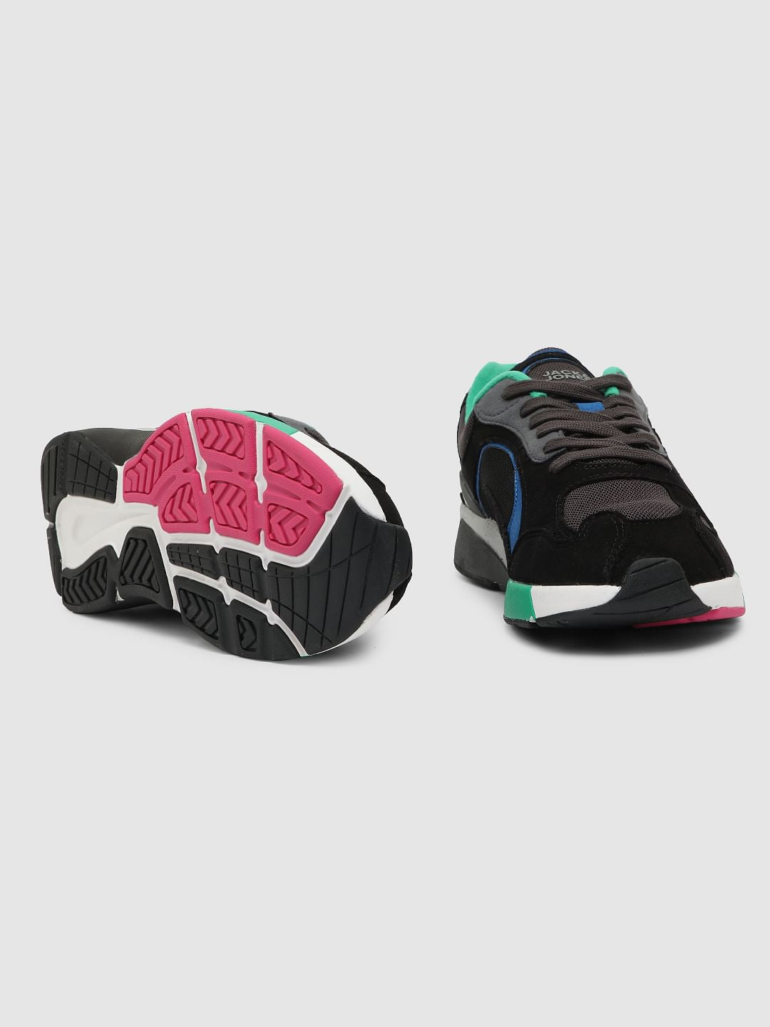 Black Colourblocked Sneakers - 6