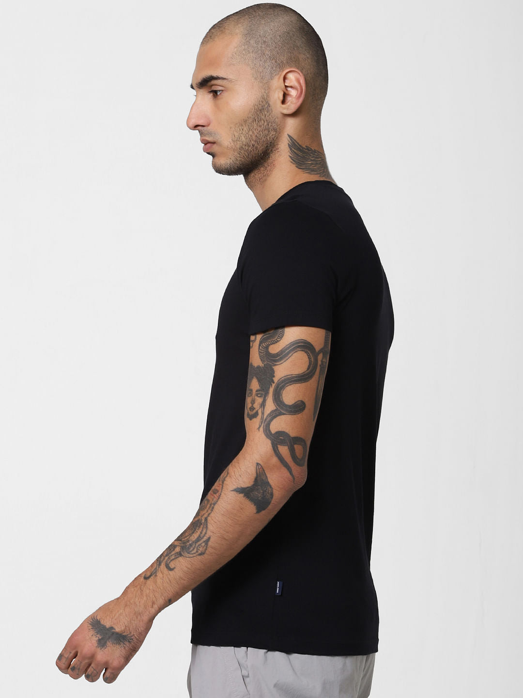 Black Crew Neck T-shirt