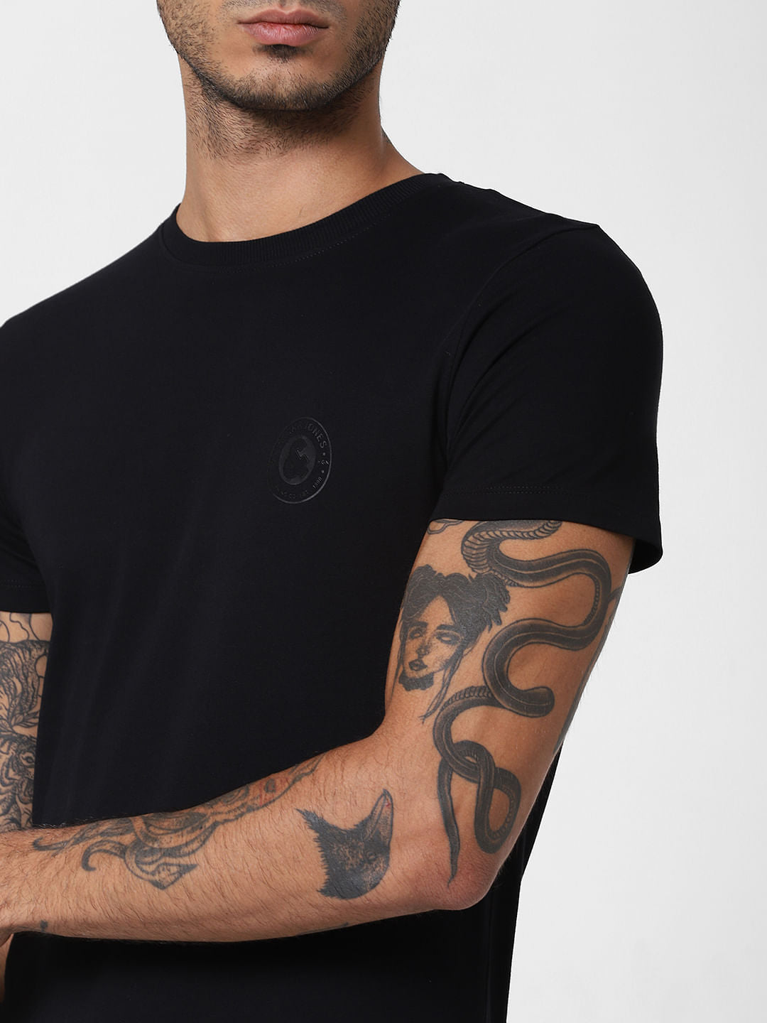 Black Crew Neck T-shirt