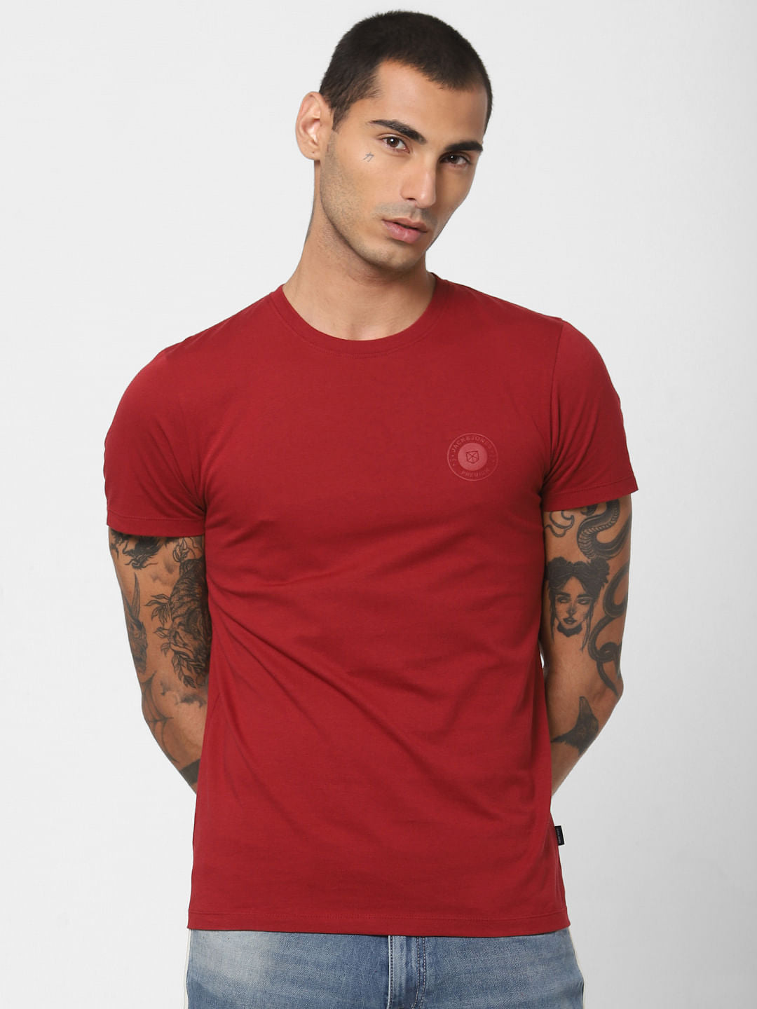 Red Crew Neck T-shirt