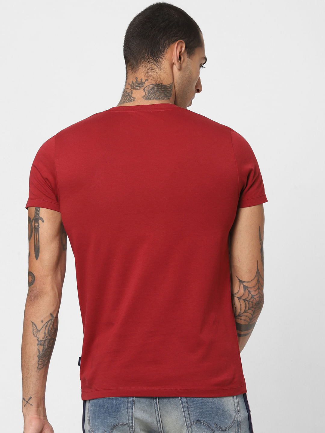 Red Crew Neck T-shirt