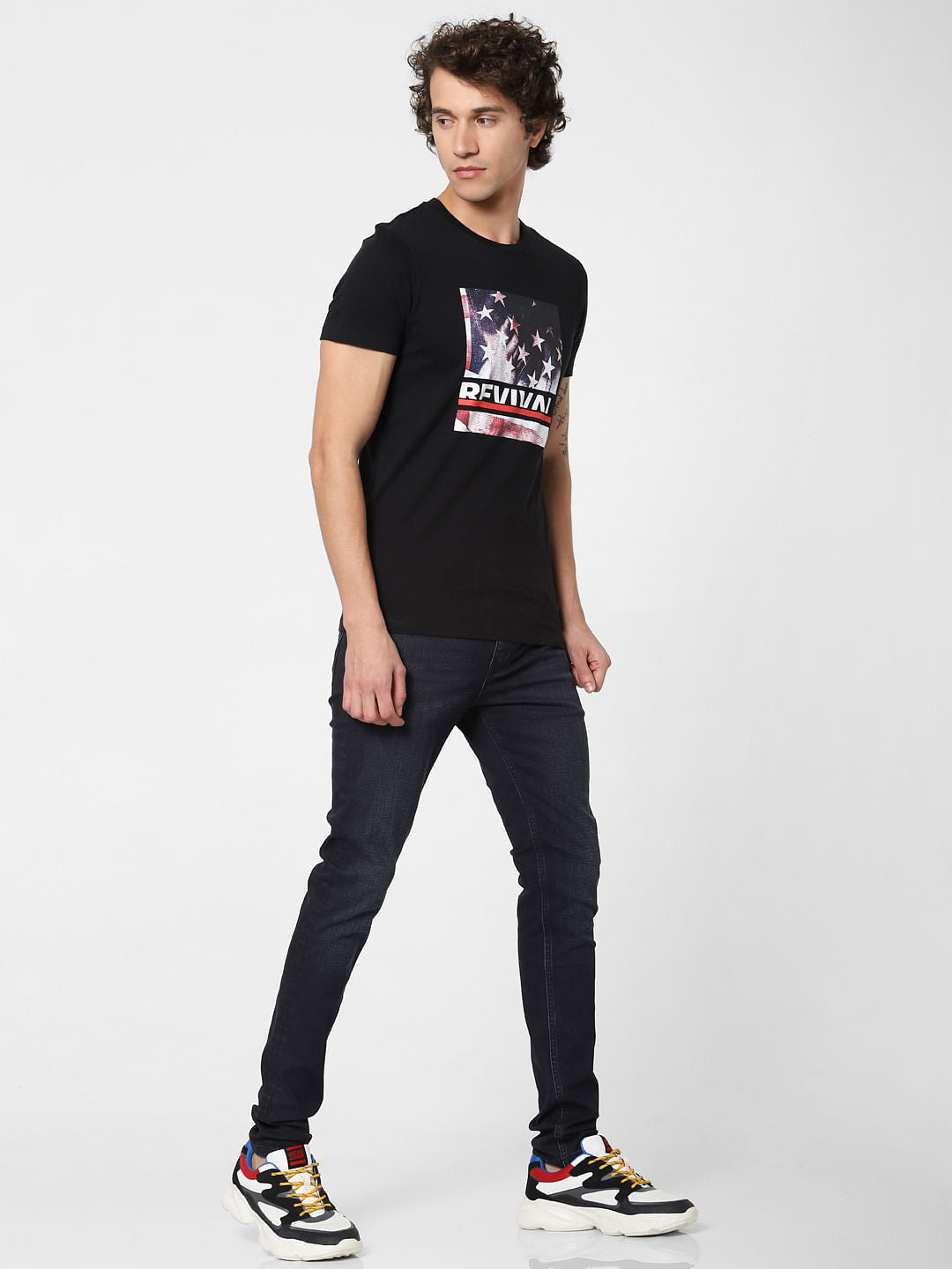 Blue Low Rise Liam Skinny Fit Jeans - 28/30