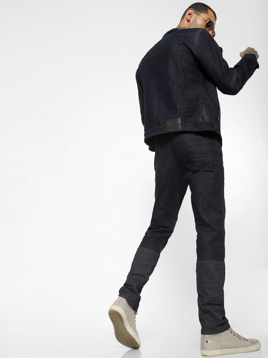 Dark Blue Low Rise Shining Armour Tim Anti Fit Jeans