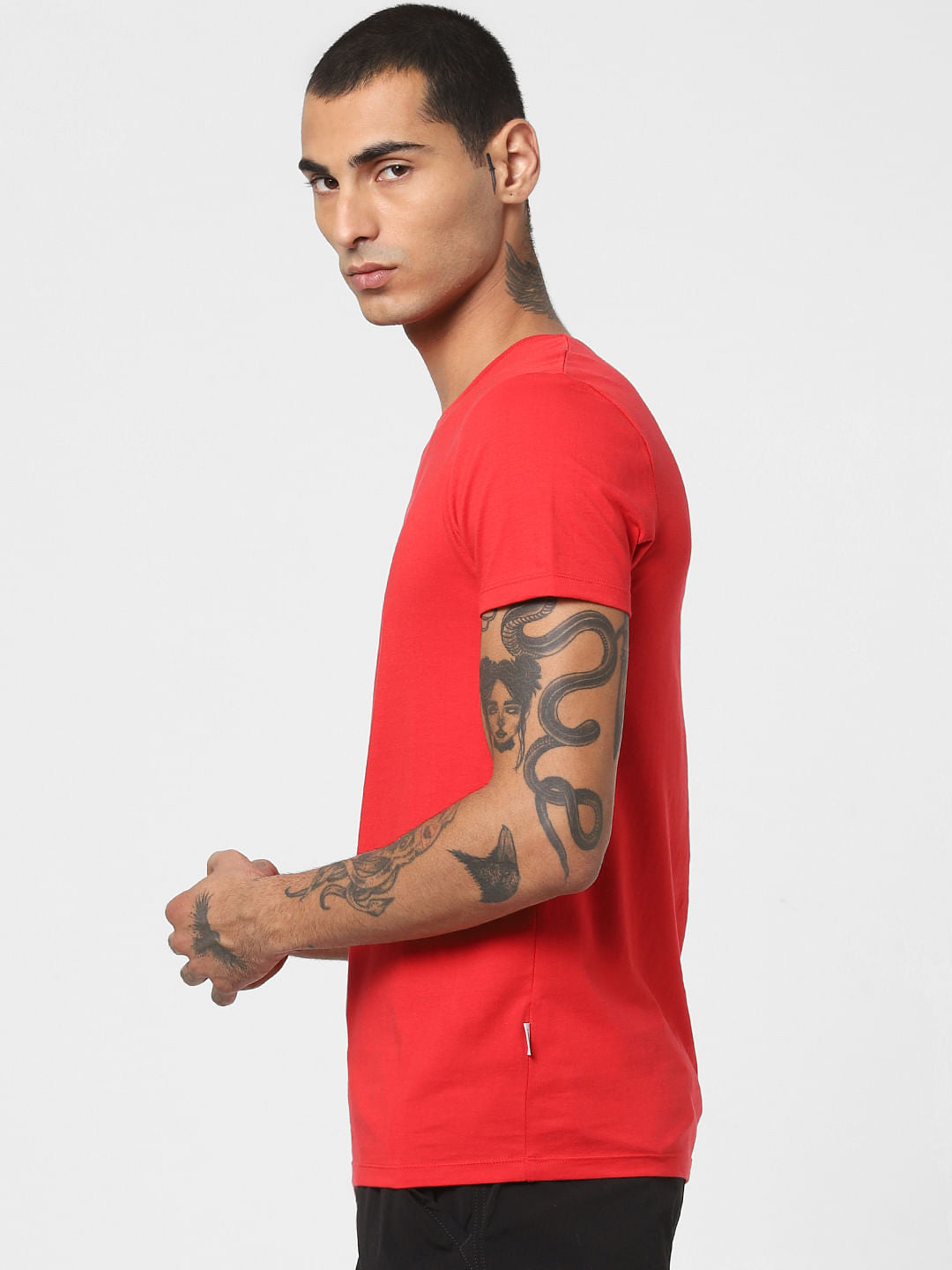 Red Crew Neck T-shirt