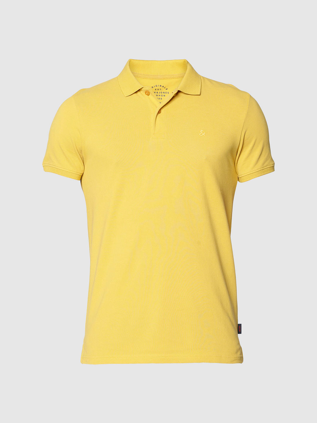 Yellow Polo Neck T-shirt