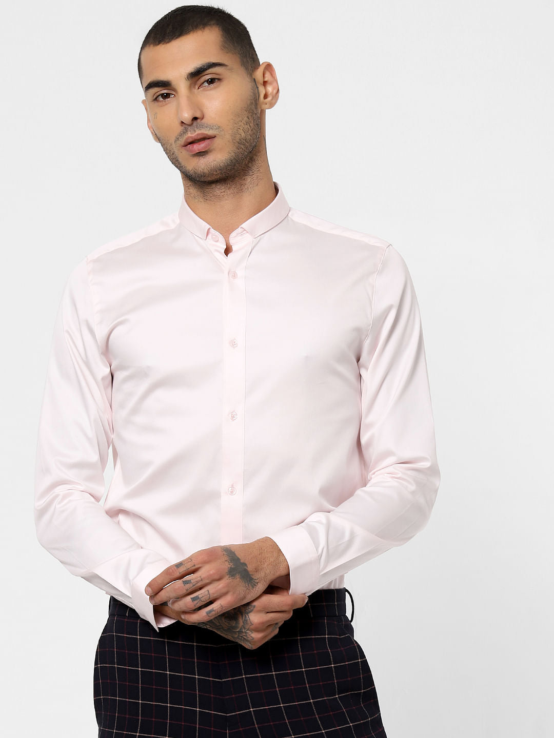 Light Pink Full Sleeves Shirt