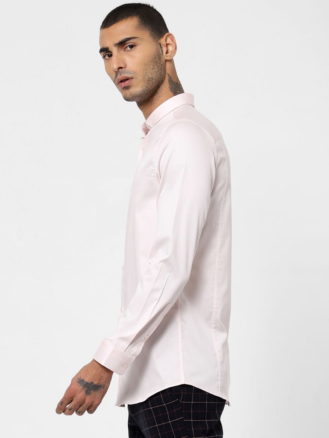 Light Pink Full Sleeves Shirt