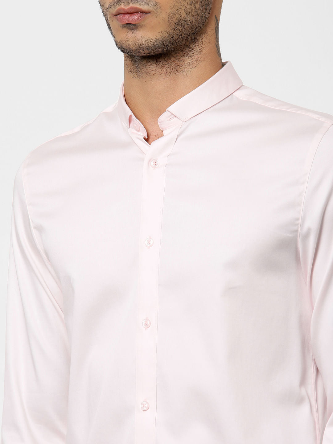 Light Pink Full Sleeves Shirt