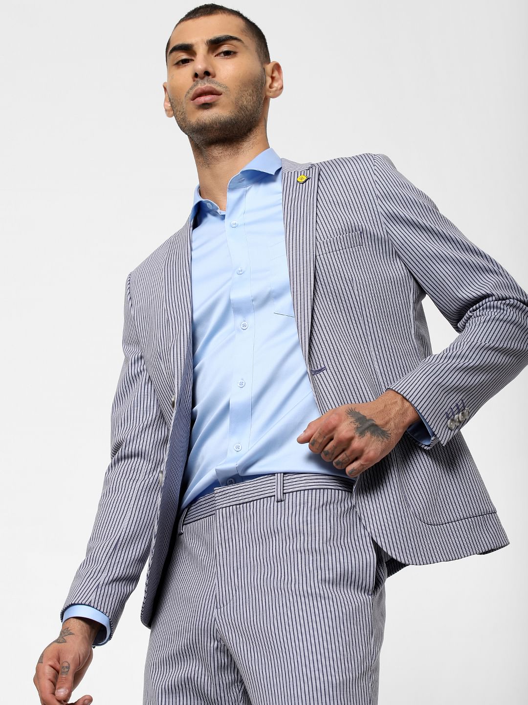 Light Blue Full Sleeves Shirt - S