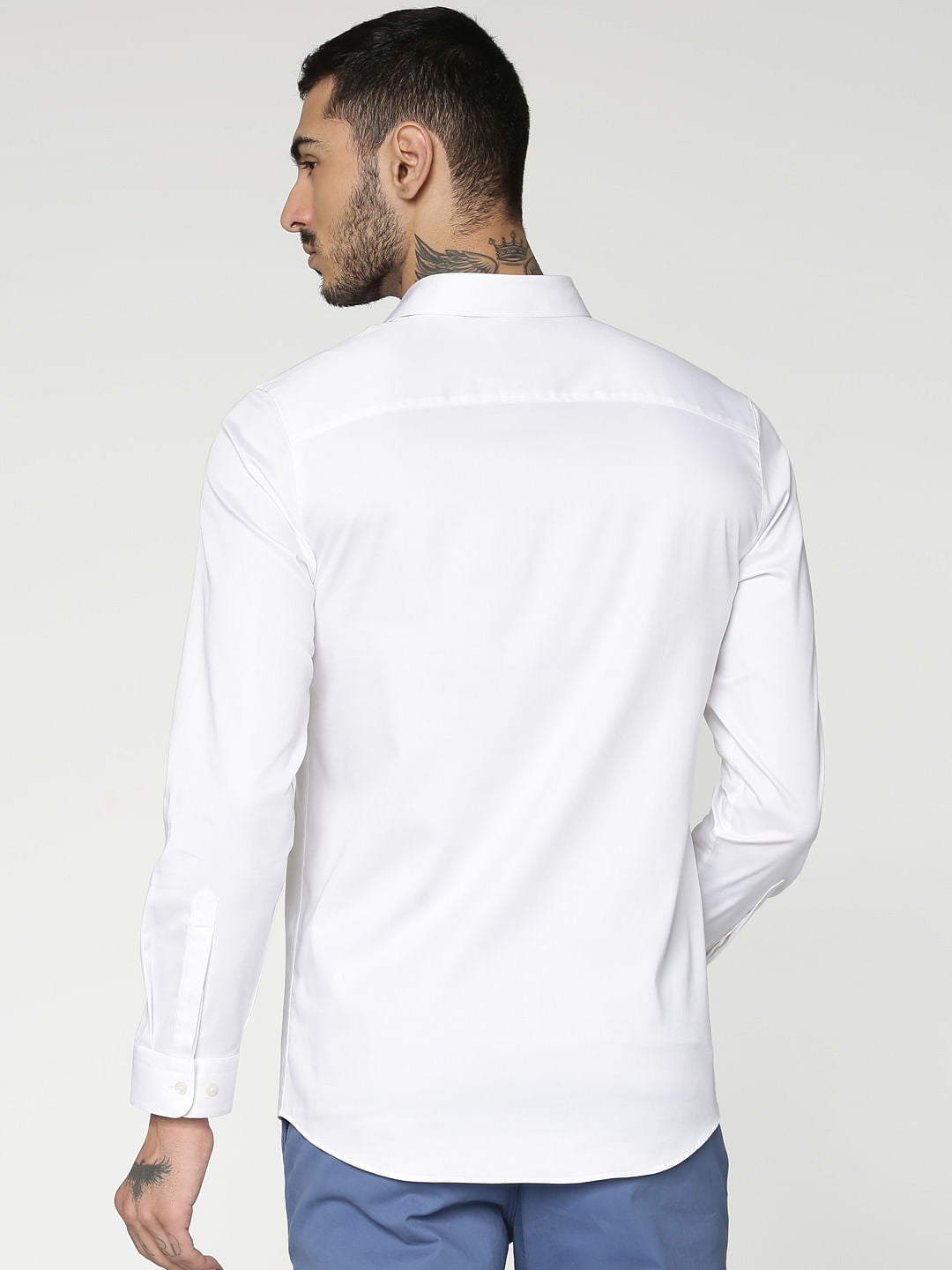 White Full Sleeves Shirt