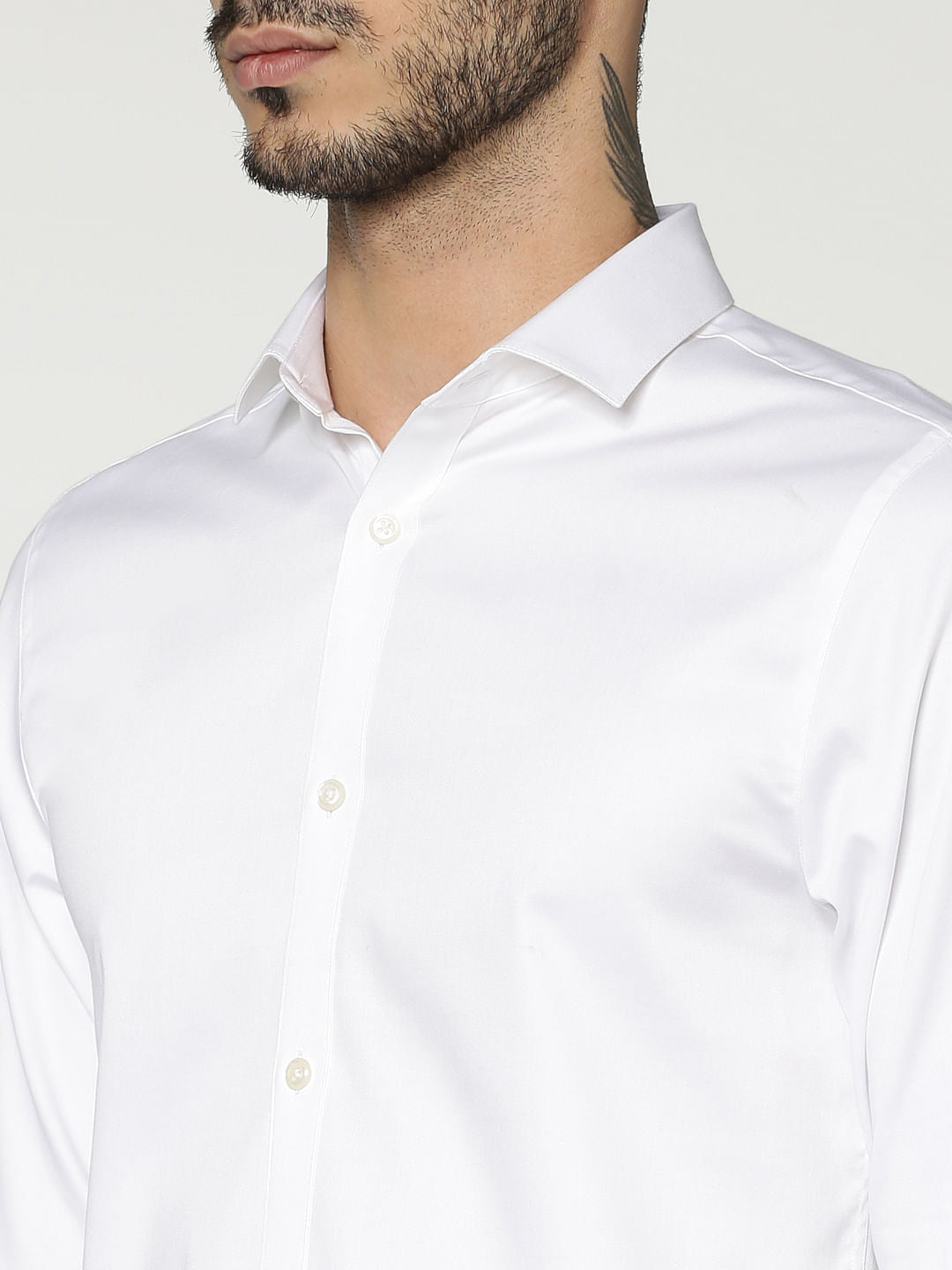 White Full Sleeves Shirt