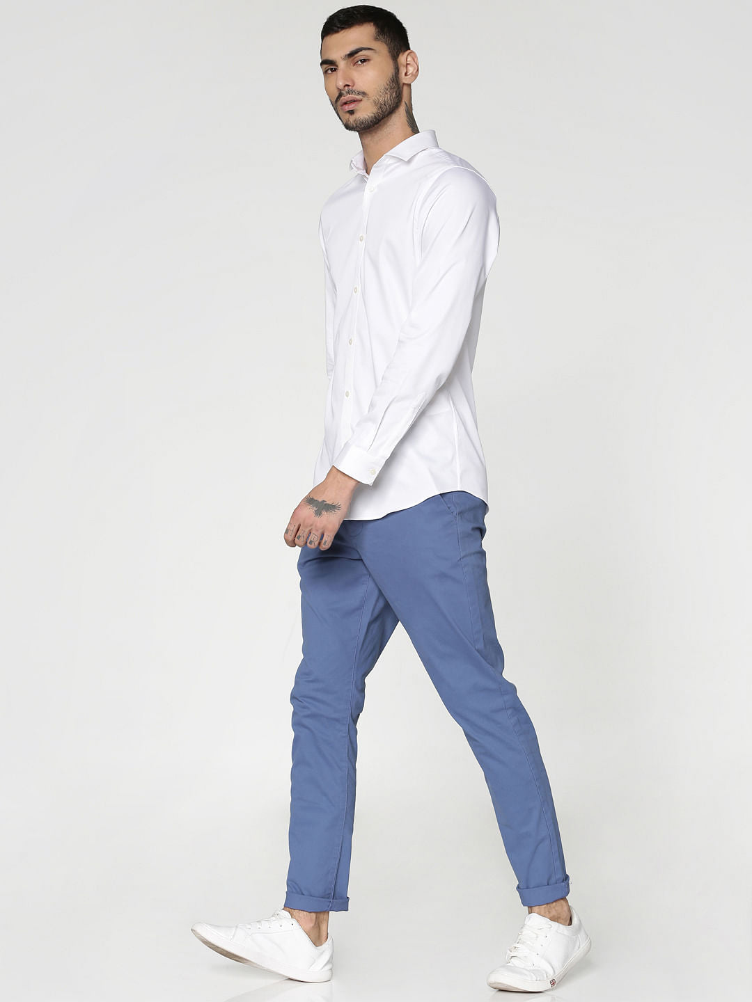 White Full Sleeves Shirt