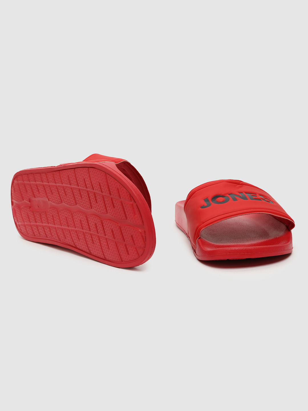 Red Logo Print Sliders - 6