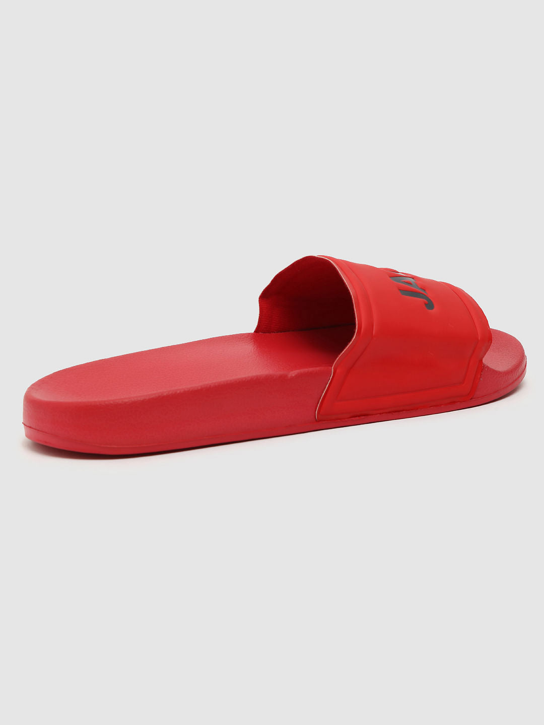 Red Logo Print Sliders