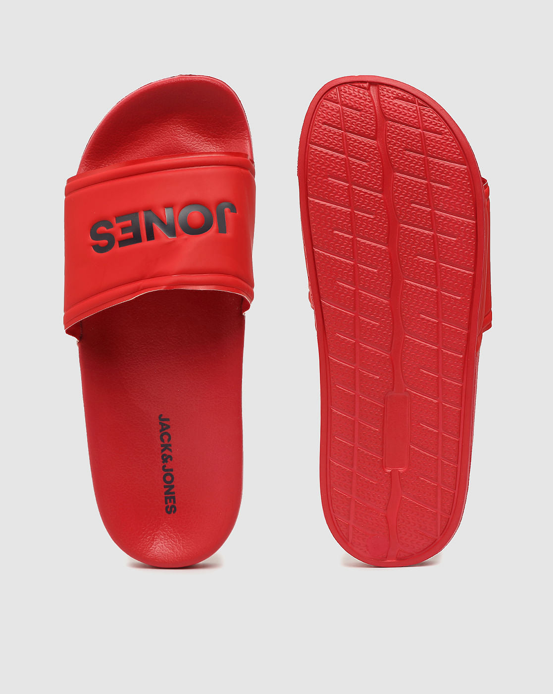 Red Logo Print Sliders