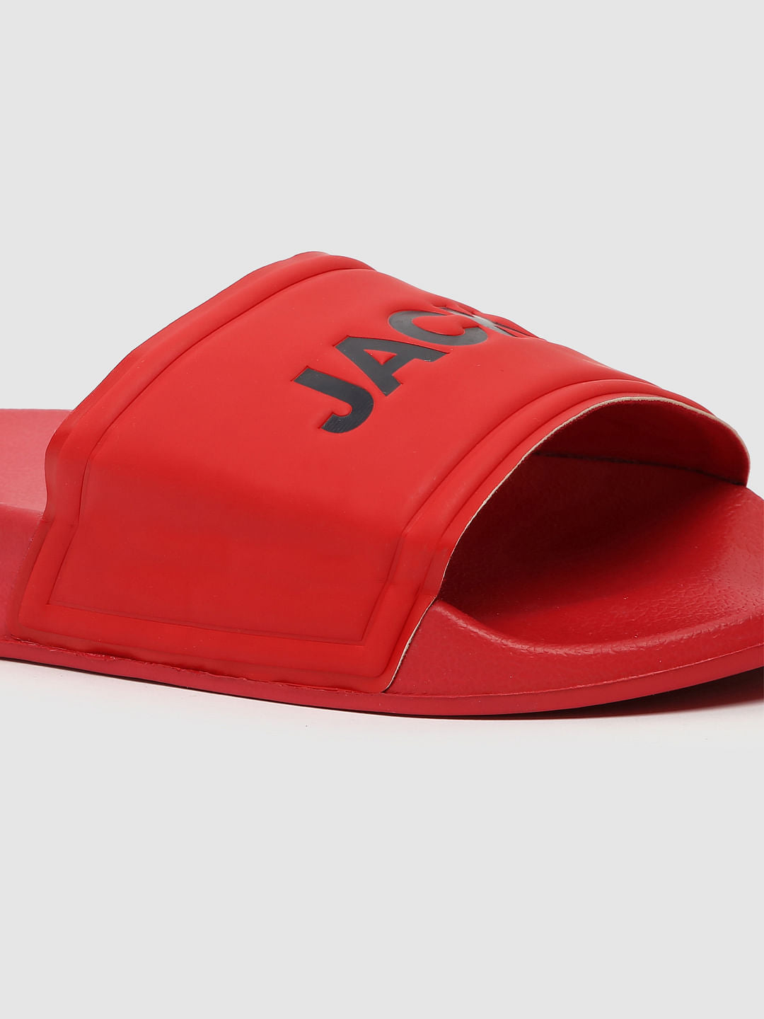 Red Logo Print Sliders