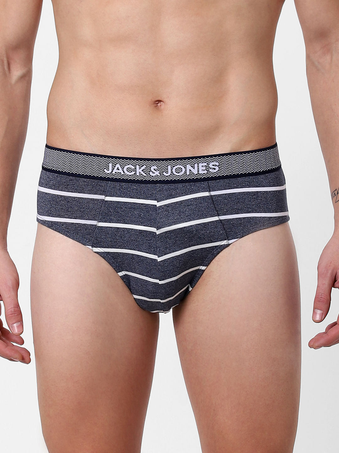 Blue Striped Briefs