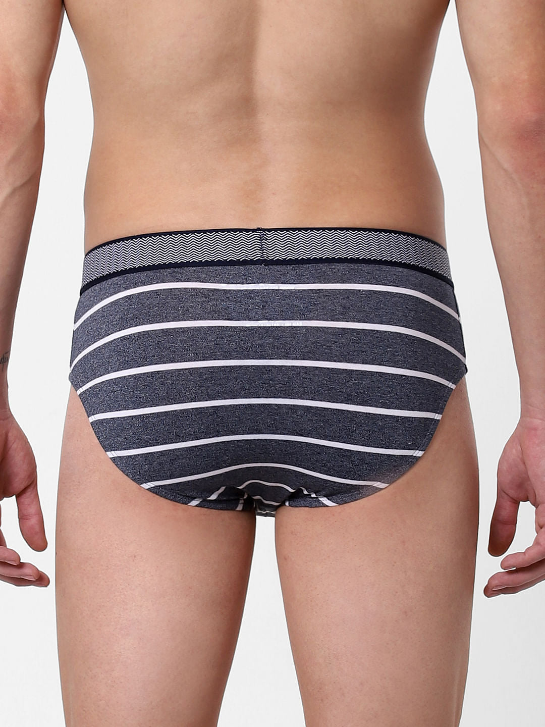 Blue Striped Briefs