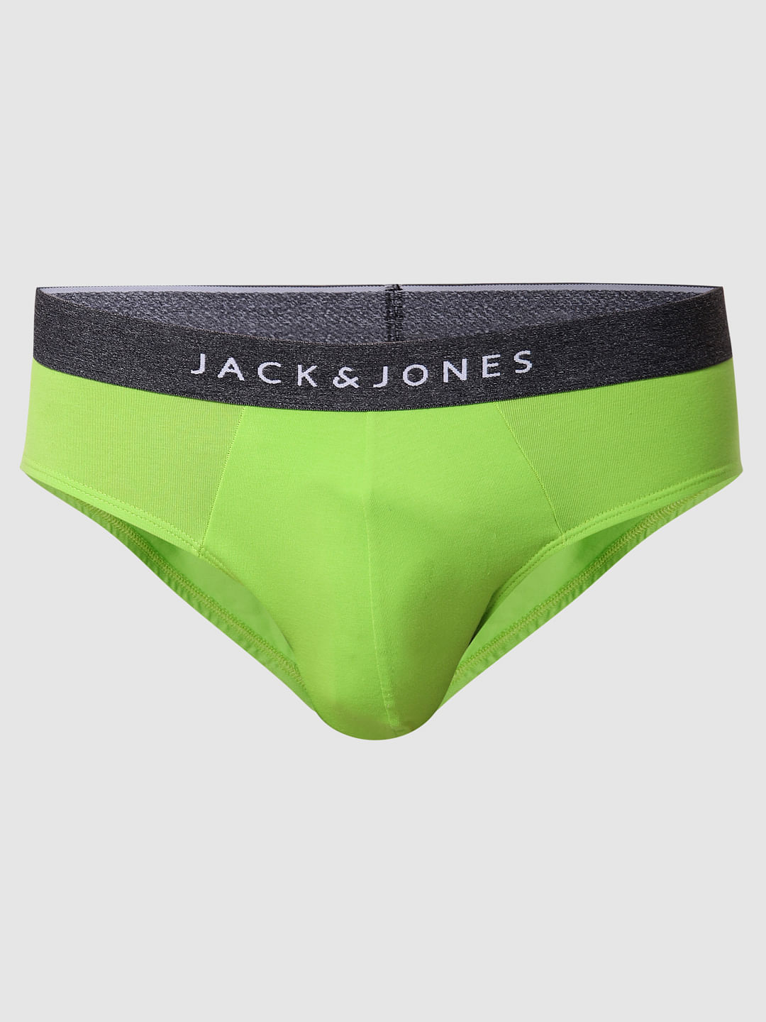Green Logo Print Briefs