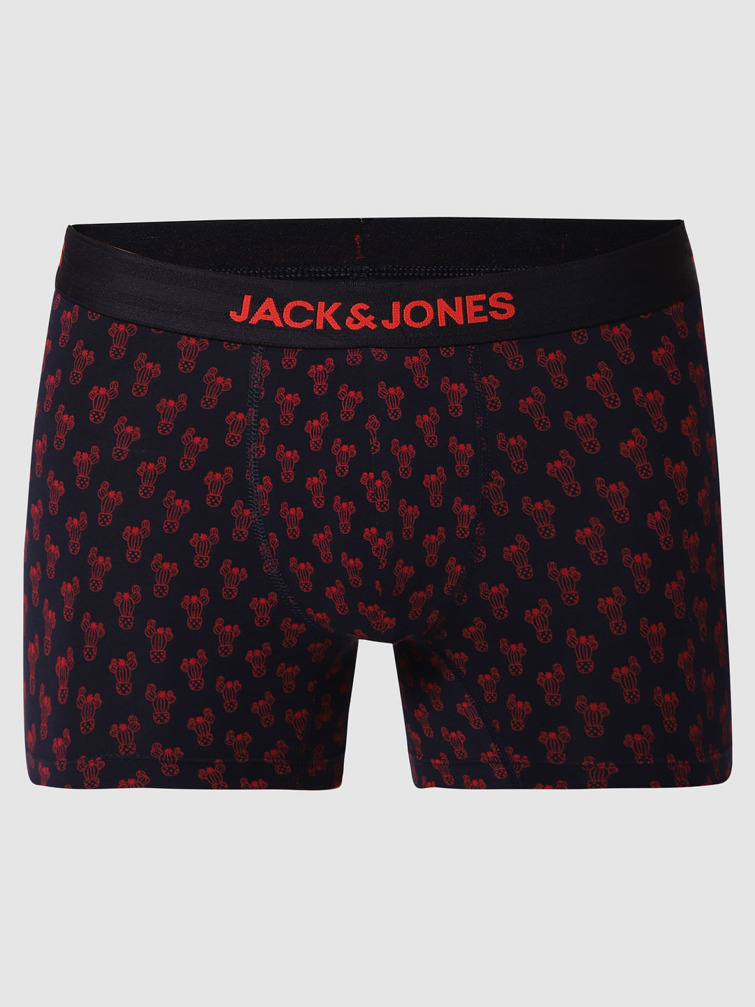 Navy Blue All Over Print Brazilian Trunks