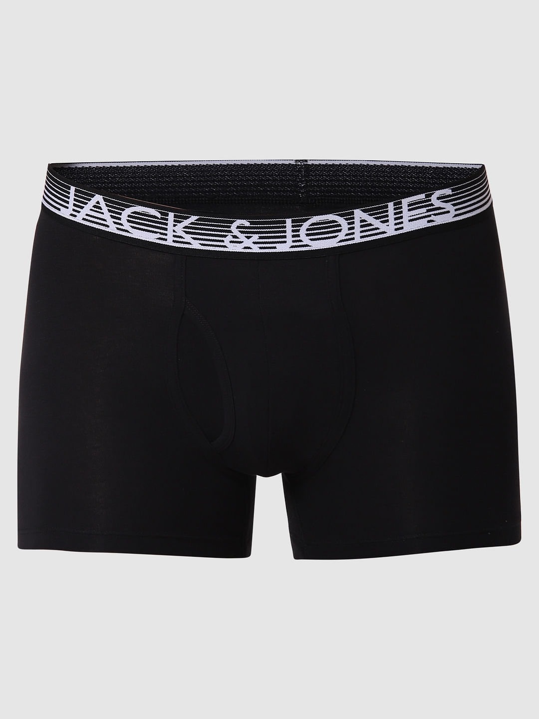 Black Logo Print Trunks